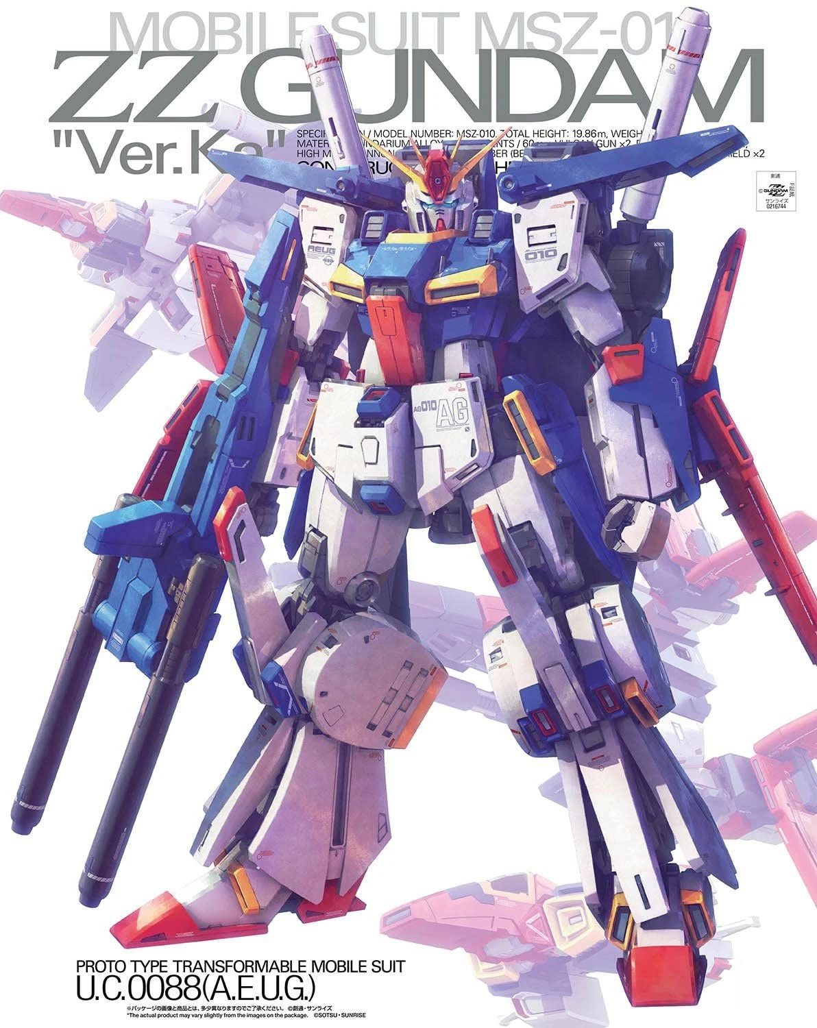 1/100 MG MSZ-010 ZZ Gundam (Ver. Ka) – GUNDAM HOUSE – ផ្ទះ GUNDAM