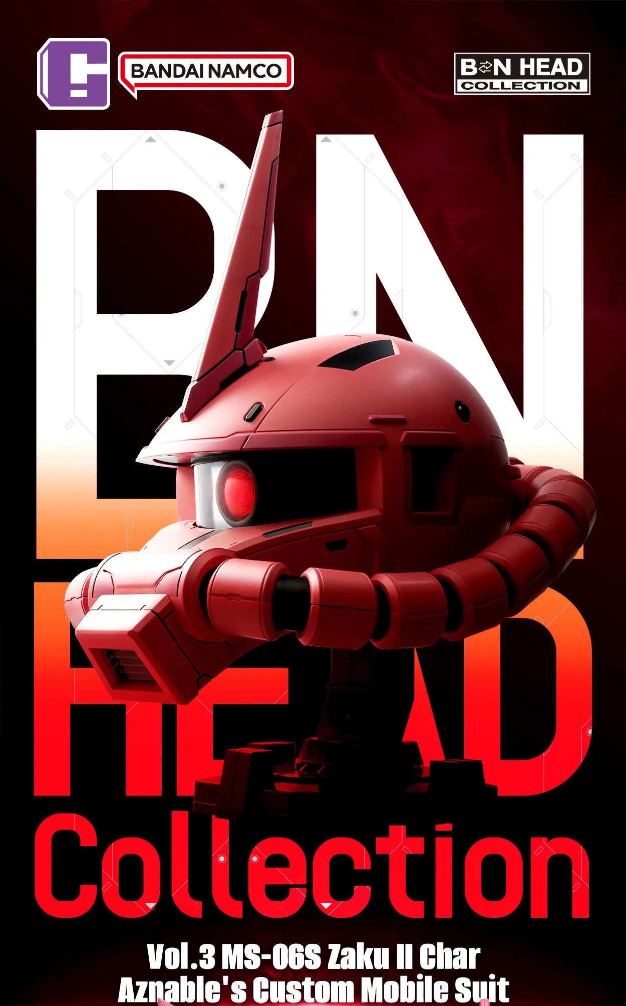 Pre-Order BN Head Collection Vol. 3 Char’s Zaku II